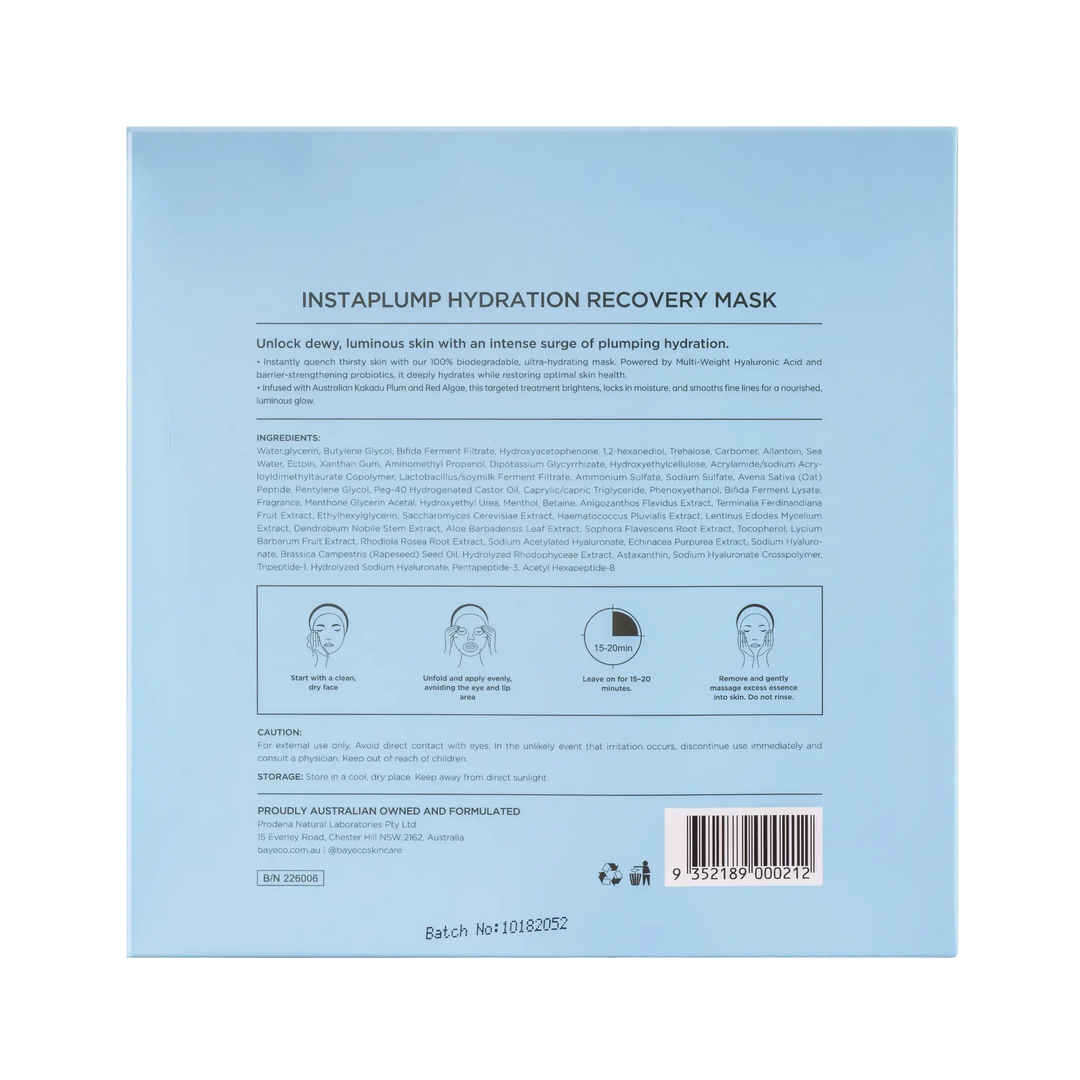 Instaplump Hydration Recovery Mask 5pc Bayeco